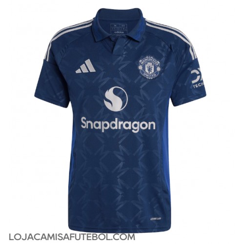 Camisa de Futebol Manchester United Equipamento Secundário 2024-25 Manga Curta